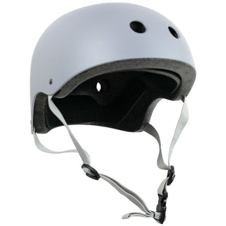 Krown Grey Shell with Grey Strap Skateboard Helmet, Adult One Size