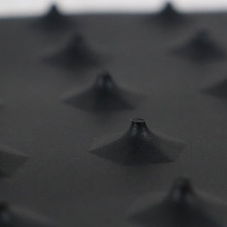 Ambition Snowskate Jib Navy Snow Skate Deck with Foam Grip Applied and Studded Grip Add On