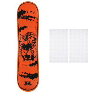 Krown Snowskate 9" x 35" Tiger Orange Color Studded Grip Combo