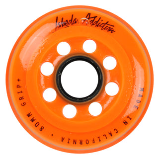 Labeda Roller Hockey Wheels - Addiction 80mm 78A Orange (4-Pack)