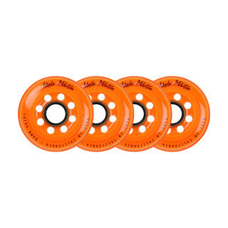 Labeda Roller Hockey Wheels - Addiction 80mm 78A Orange (4-Pack)