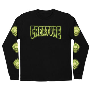 Creature Skateboards Longsleeve Shirt Bonehead Glitch Black