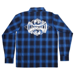 Independent Skateboard Trucks Longsleeve Shirt Legacy Flannel Blue