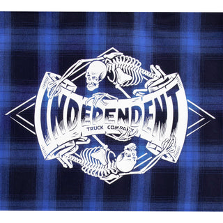 Independent Skateboard Trucks Longsleeve Shirt Legacy Flannel Blue
