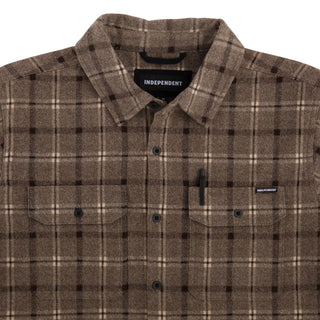 Independent Trucks Longsleeve Shirt Belmont Flannel Brown/Black
