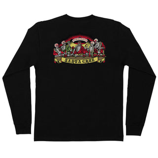 Santa Cruz Skateboards Longsleeve Shirt Guzman Dead Diners Black