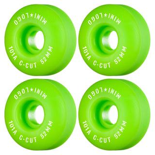 Mini Logo Skateboard Wheels 52mm C-Cut 101A Green