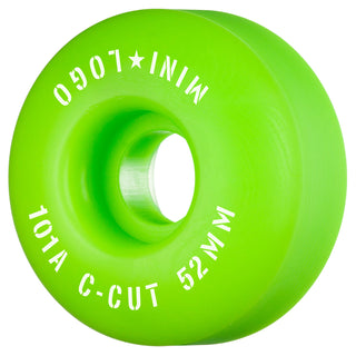 Mini Logo Skateboard Wheels 52mm C-Cut 101A Green