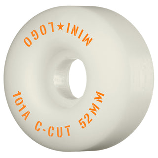 Mini Logo Skateboard Wheels 52mm C-Cut 101A White