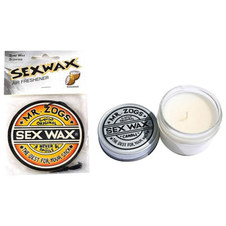 Sex Wax Coconut Air Freshener and Candle Bundle