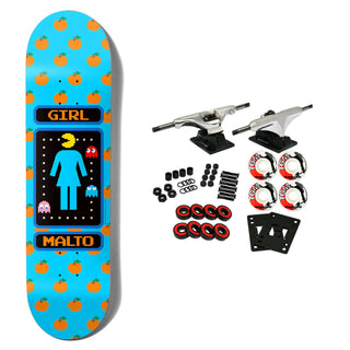 Girl x Pac-Man Skateboard Complete Malto Blue 8.5" x 31.875"