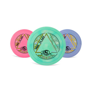 Streamline Disc Golf Neutron Flare Distance Driver 9/4/0/3.5 Neon Green/Navy 174 grams