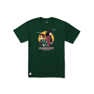 Primitive Skateboards Shirt Demon Slayer Demon Slayer Forest Green