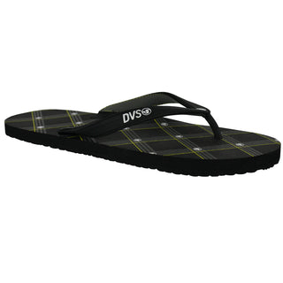 DVS Black Plaid Sandals
