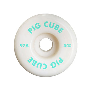 Pig Skateboard Wheels 54mm Pig Cube 97A White/Green