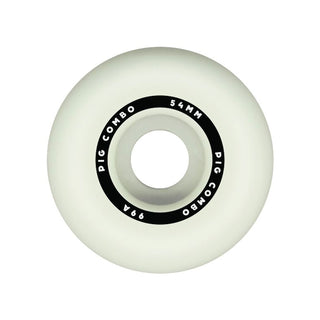 Pig Skateboard Wheels 54mm Pig Combo 99A White/Black