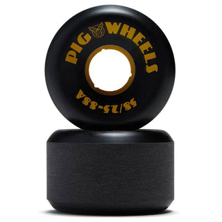 Pig Skateboard Wheels RT's 88A Black 58mm