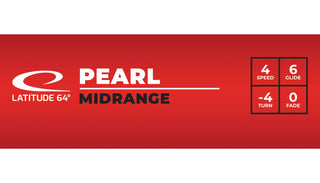 Latitude 64 Disc Golf Opto Pearl Midrange 4/6/-4/0 White/Gold 158 grams