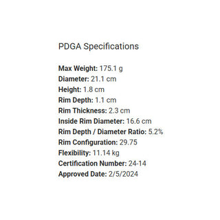 Westside Disc Golf Tournament Prince Distance Driver 13/5/0/3 Light Blue/Maroon 175 grams