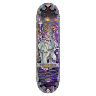 Real Skateboard Deck Patrick Praman Holographic Cathedral 8.5" x 32.18"
