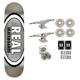 Real Skateboard Silver Easy Rider 8.25" Independent Spitfire Premium Kit