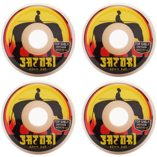 Satori Movement Skateboard Wheels 53mm Elephant Top Shelf Urethane Wheels (Conical Shape) 84b