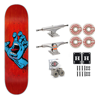 Santa Cruz Skateboard Red 8.0" Independent Spitfire Premium Kit