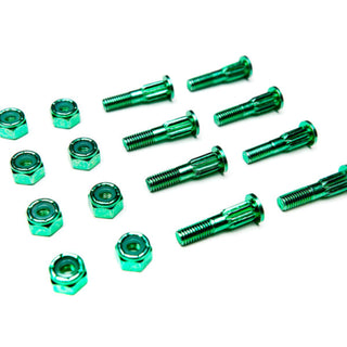 Screw City Skateboard Mounting Hardware 1" - Alien Green