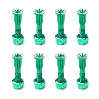 Screw City Skateboard Mounting Hardware 1" - Sweet Leaf Green