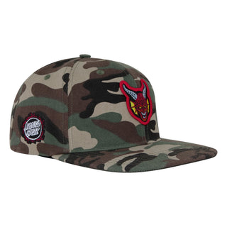 Santa Cruz x Stranger Things Hat Hellfire Club Snapback Camo