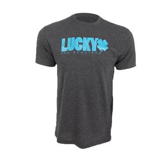 Lucky Pro Scooters T-Shirt Logo Charcoal