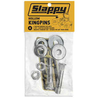 Slappy Skateboard Trucks Standard Hollow Kingpins Polished Silver