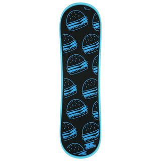 Krown Snowskate 9" x 32" Burgers Cyan Blue