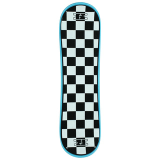 Krown Snowskate 9" x 32" Checker Cyan Blue