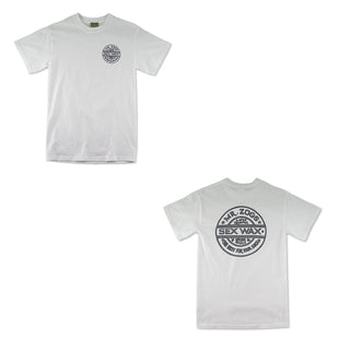 Sex Wax Short Sleeve Pinstripe White