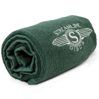Streamline Disc Golf Towel Tri-Fold Green 23.25" x 16.5"