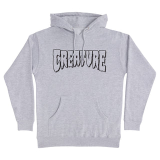 Creature Skateboards Hoody Logo Outline Pullover Grey Heather