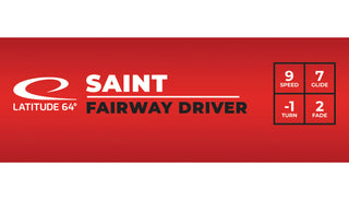 Latitude 64 Disc Golf Gold Saint Fairway Driver 9/7/-1/2 Orange/Turquoise 174 grams