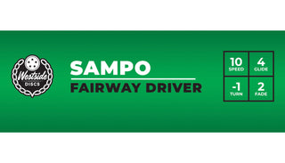 Westside Disc Golf Tournament Sampo Fairway Driver 10/4/-1/2 Orange/Purple 174 grams