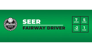 Westside Disc Golf Tournament Seer Fairway Driver 7/5/-2/1 White/Green 173 grams