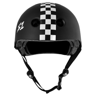 S-One Skateboard Helmet Certified Lifer Black/White Checker Size S