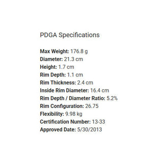 Latitude 64 Disc Golf Opto Stiletto Distance Driver 13/3/0.5/5 White/Turquoise 176 grams