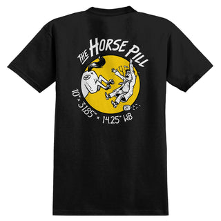 Anti Hero Skateboards Shirt Horse Pill Black/Yellow/White Black