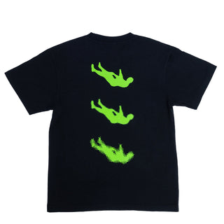 April Skateboard T-Shirt Man Down Black