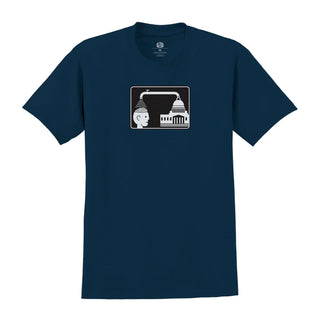 Alien Workshop Skateboards Mens T Shirt Brainwash Navy