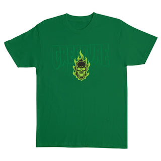 Creature Skateboards Shirt Bonehead 2 Relic Irish Green
