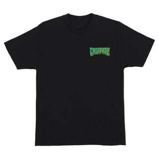 Creature Skateboards Shirt Logo Spill Black