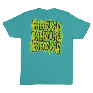 Creature Skateboards Shirt Logo Spill Jade Dome