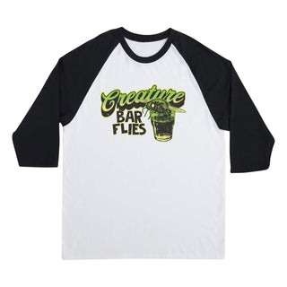 Creature Skateboards Shirt Barfly 3/4 Sleeve White/Black