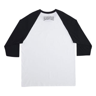 Creature Skateboards Shirt Barfly 3/4 Sleeve White/Black